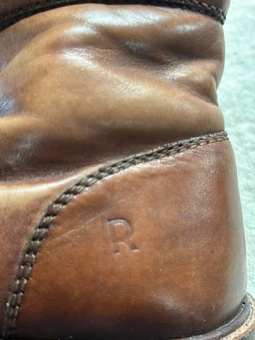 Men's‎ Tan Leather Lace-Up Hiking Boots - Premium Comfort Roan Apex